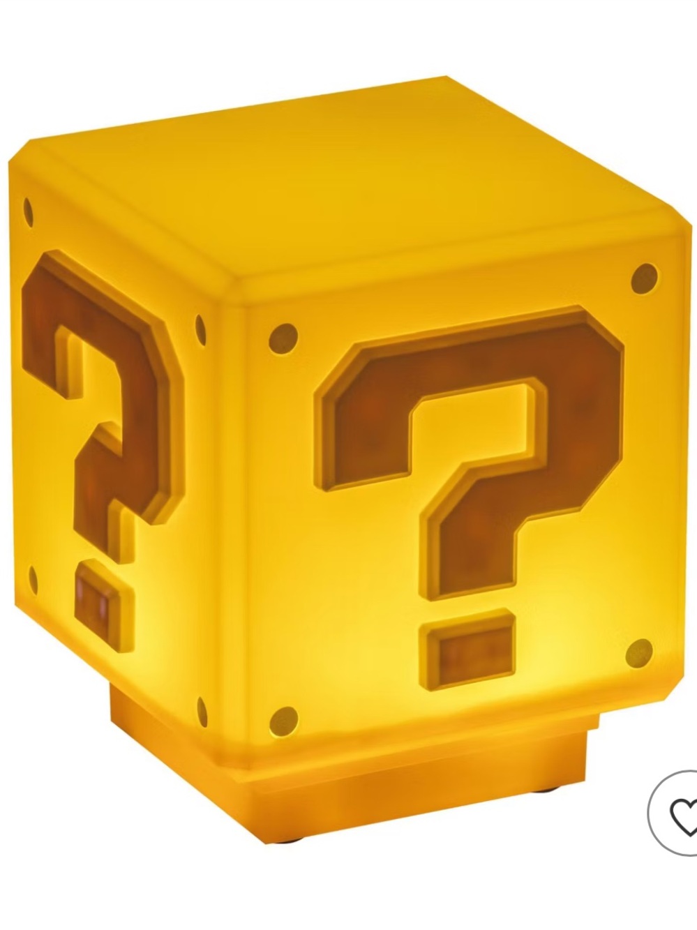 Golden Question Block Accent Light - Super Mario